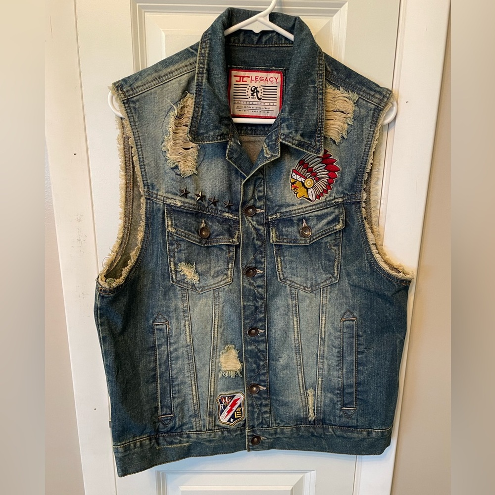 Jordan Craig Legacy Edition Denim Vest size L